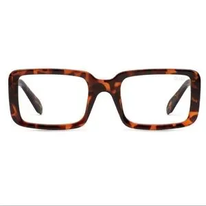QUAY Yada Yada Bluelight Glasses Tortoise Frame Blue Light Blocking Lenses NWT eyeSQUARED Adult Tortoise Frame Blue Light Blocking Glasses  main image 4
